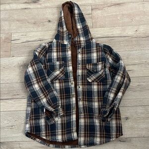 Plaid Hooded Jacket
